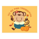 Monkey Girl 1st Thanksgiving Postcards