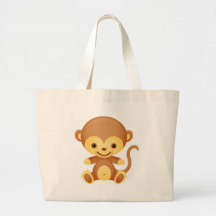 Monkey T-shirt Tote Bag
