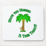 Monkey Tree Hugger Mouse Pad