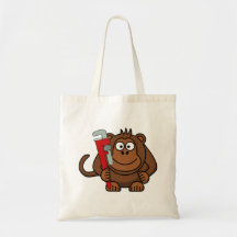 Monkey Wrench Cartoon Bags