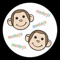 Monkeys stickers