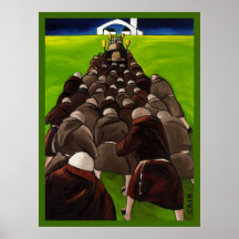 MONKS FUNERAL POSTER