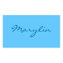 Monochromatic in Cotton Candy Blue Business Card Templates