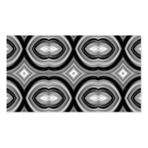 Monochrome Abstract Pattern. Business Card Template