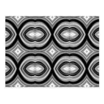 Monochrome Abstract Pattern. Postcards