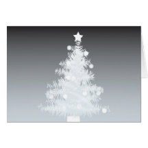 Monochrome Christmas Tree Card