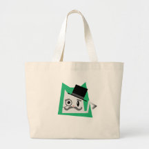Monocle Cat Canvas Bags