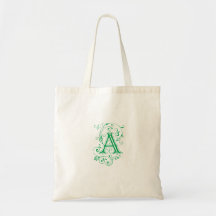 Monogram "A" Tote Tote Bag