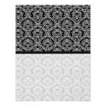 Monogram Black Damask Wedding Table Place Cards Custom Invitation