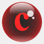Monogram Bubble C Sticker
