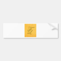 Monogram Bumper Stickers