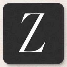Monogram Coaster Letter Z