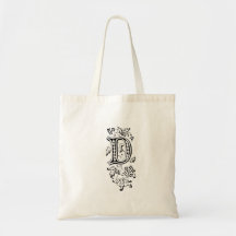 Monogram "D" Tote Bag