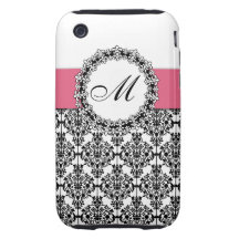 Monogram Damask Paris Chic iPhone 3 Case-Mates