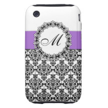 Monogram Damask Paris Chic iPhone 3 Case-Mates