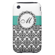 Monogram Damask Paris Chic iPhone 3 Case-Mates
