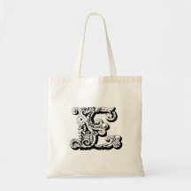Monogram "E" Tote Bag