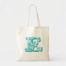 Monogram "E" Tote Bag