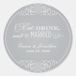Monogram Favour Sticker | Eat. Drink & Be Married