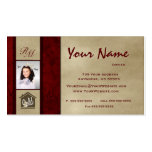 Monogram Floral Real Estate Photo Business Cards 5