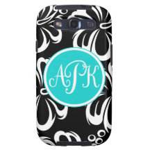 Monogram Hibiscus Flowers Samsung Galaxy SIII Cases