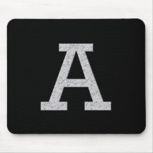 Monogram Letter A Mousepad