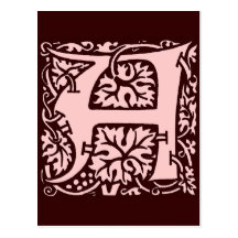 Monogram Letter A Postcards