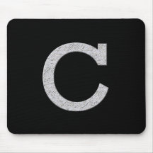 Monogram Letter C Mousepad