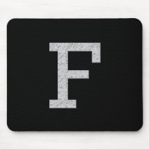 Monogram Letter F Mousemat
