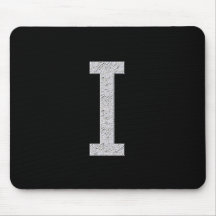 Monogram Letter I Mouse Mats