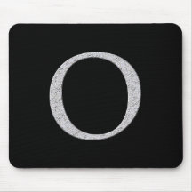 Monogram Letter O Mouse Pads