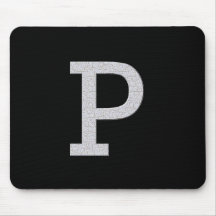 Monogram Letter P Mousemats