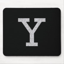 Monogram Letter Y Mouse Pads