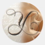 Monogram Letter Y Wedding Envelope Seal stickers