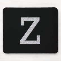 Monogram Letter Z Mouse Pad