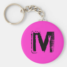 Monogram "M" keychain