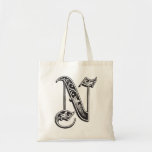 Monogram N tote bag
