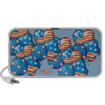 monogram Patriotic balloons pop art speaker