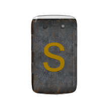 Monogram Personalised Antique Distressed Leather Blackberry Bold Case