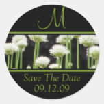 Monograms For Weddings Save The Date Stickers stickers