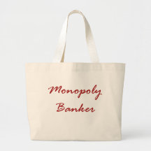 Monopoly Banker Canvas Bags