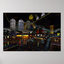 Monorail to Contemporary Hotel and Train Station C Poster