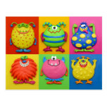 Monster Birthday Party Invitation Postcards
