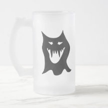 Monster Cartoon, Black. Coffee Mugs