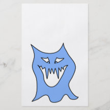 Monster Cartoon in Blue. Personalised Flyer