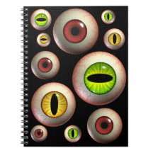 Monster Eyeballs Note Books
