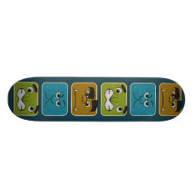 Monster Faces Skateboard deck