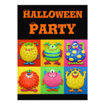 Monster Halloween Party Invitation