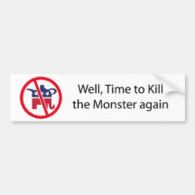 Monster Sticker Bumper Sticker