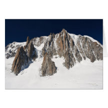 Mont Blanc massif Greeting Cards